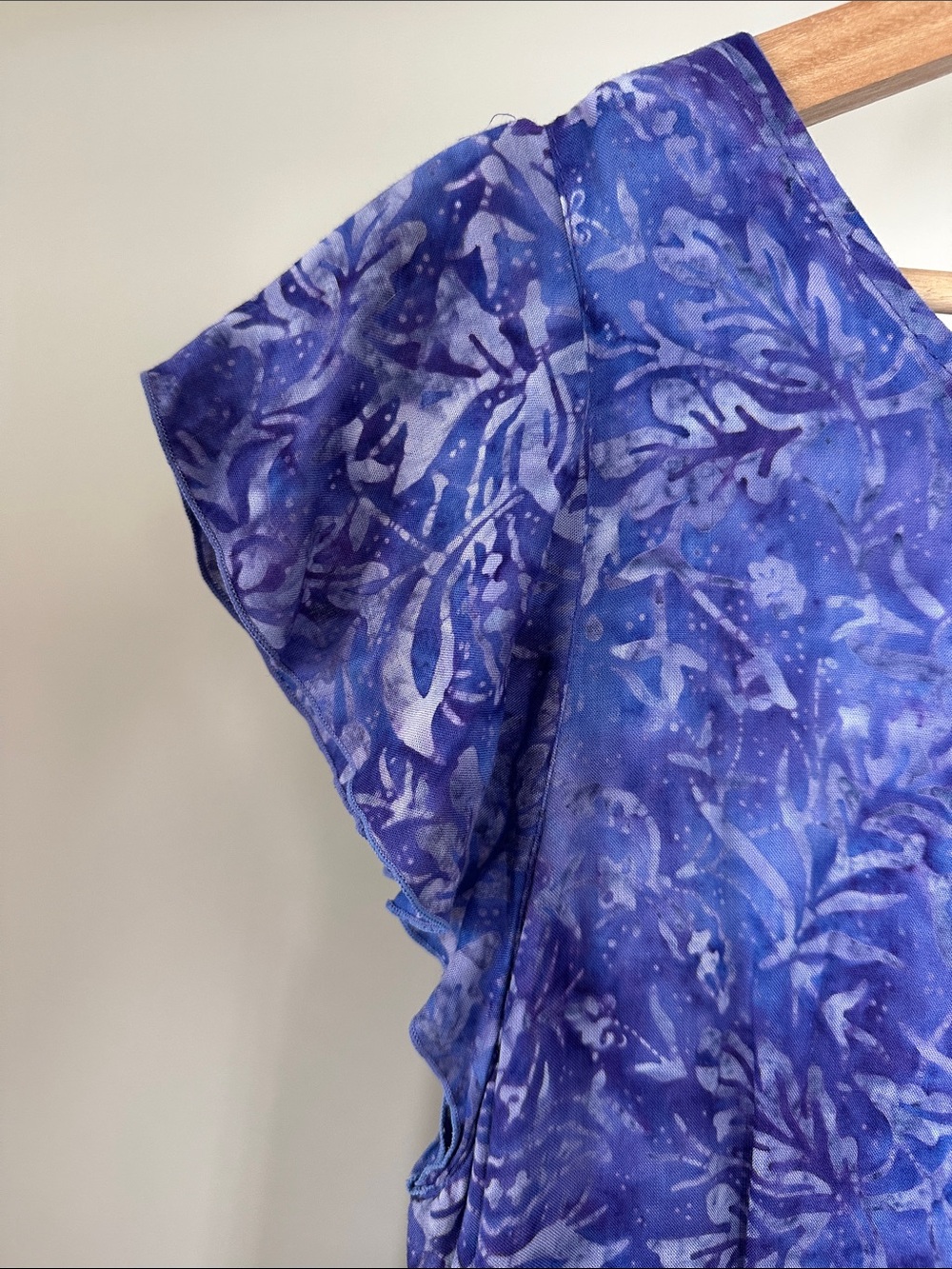 Nomadic Traders Purple Floral Midi Dress with Ruffle Hem - Picture 8 of 9